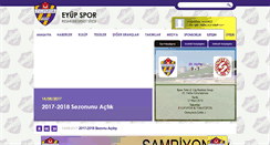 Desktop Screenshot of eyupspor.org.tr